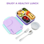 Hydrobrew – Steel Core Lunch Box 750ml + 150ml Food Jar w/ cutlery, Stainless Steel, Leakproof – BERRY CREAM