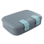 Hydrobrew – Steel Core Bento Stainless Steel Lunch Box – 839ml, 2 Compartment-Graphite
