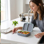 Hydrobrew – Steel Core Bento Stainless Steel Lunch Box – 839ml, 2 Compartment-Graphite