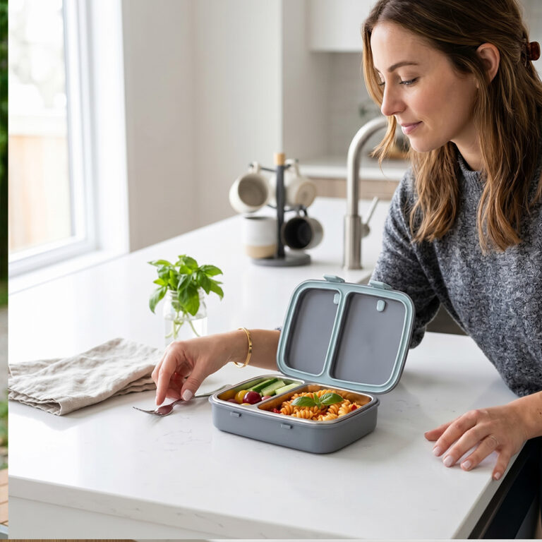 Hydrobrew - Steel Core Bento Stainless Steel Lunch Box – 839ml, 2 Compartment-Graphite