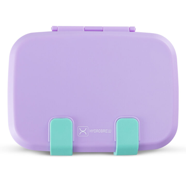 Hydrobrew - Steel Core Bento Stainless Steel Lunch Box – 839ml, 2 Compartment-Orchid Mist