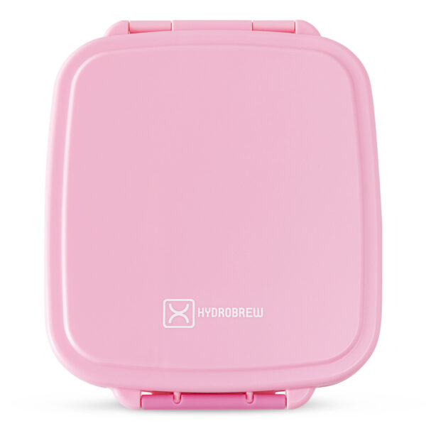 Hydrobrew – Mega Flex Bento Lunch Box 1864ml, Leakproof Lunch Container with Integrated 250ml Insulated Food Jar- Rose Silk