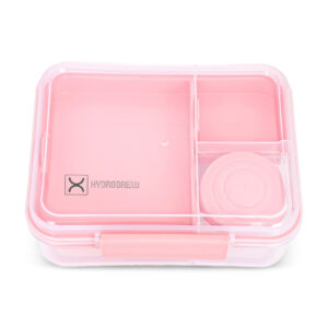 Hydrobrew – 3/4/5 Convertible 1650ml Bento Lunch Box – Blush Pink