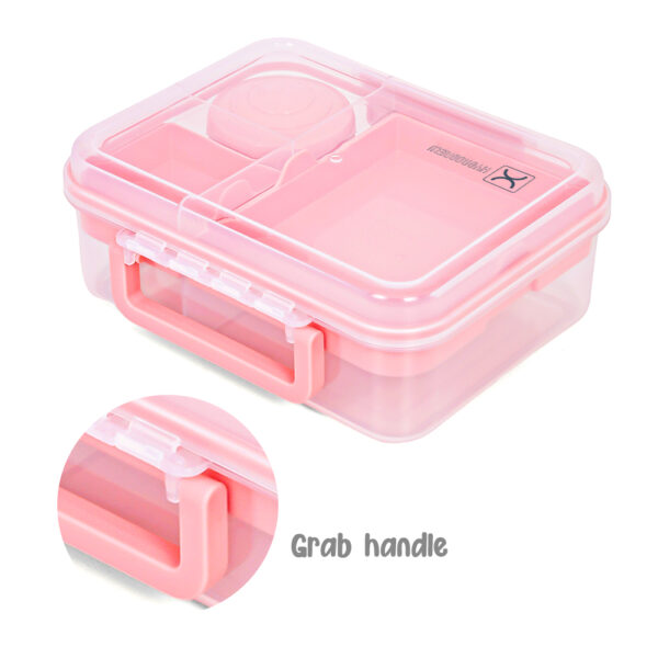 Hydrobrew – 3/4/5 Convertible 1650ml Bento Lunch Box – Blush Pink