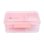 Hydrobrew – 3/4/5 Convertible 1650ml Bento Lunch Box – Blush Pink