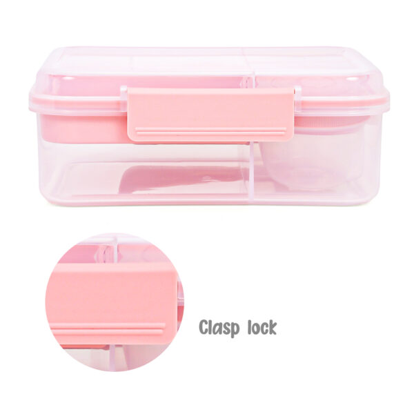 Hydrobrew – 3/4/5 Convertible 1650ml Bento Lunch Box – Blush Pink