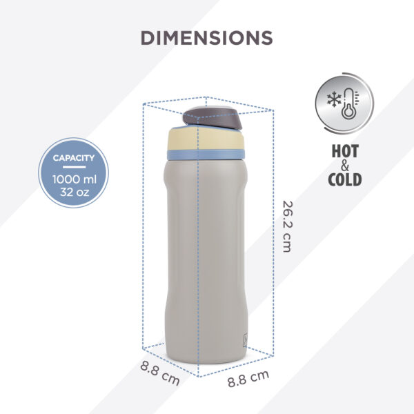 Hydrobrew – Sip Switch Stainless Steel Water Bottle – Urban Stone