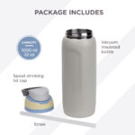 Hydrobrew – Sip Switch Stainless Steel Water Bottle – Urban Stone