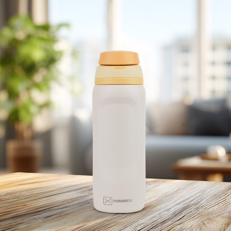 Hydrobrew - Sip Switch Stainless Steel Water Bottle - Soft Latte