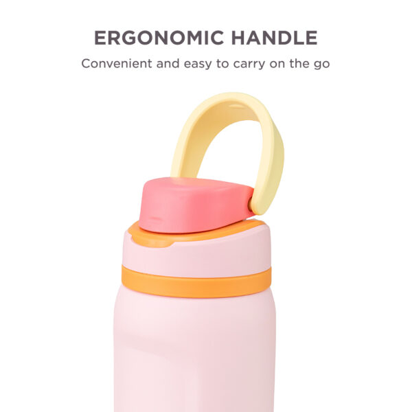 Hydrobrew – Sip Switch Stainless Steel Water Bottle – Pink Sorbet