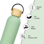 Hydrobrew – Double Wall Stainless Steel Water Bottle 500ML  – Olive Green
