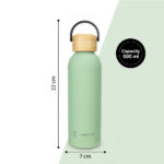Hydrobrew – Double Wall Stainless Steel Water Bottle 500ML  – Olive Green