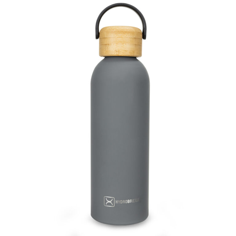 Hydrobrew - Double Wall Stainless Steel Water Bottle 500ML  - Grey