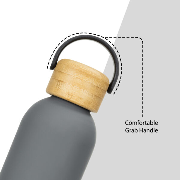 Hydrobrew – Double Wall Stainless Steel Water Bottle 500ML  – Grey