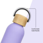Hydrobrew – Double Wall Stainless Steel Water Bottle 500ML  – Purple