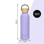 Hydrobrew – Double Wall Stainless Steel Water Bottle 500ML  – Purple