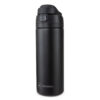 Hydrobrew – SipSwitch™ Insulated Water Bottle 720ml – Leakproof, Stainless Steel, Straw & Spout Lid -Carbon