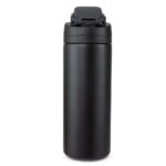 Hydrobrew – SipSwitch™ Insulated Water Bottle 720ml – Leakproof, Stainless Steel, Straw & Spout Lid -Carbon