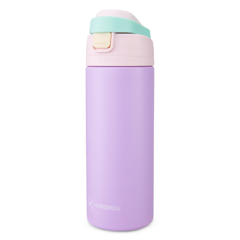 Hydrobrew - SipSwitch™ Insulated Water Bottle 720ml – Leakproof, Stainless Steel, Straw & Spout Lid -Orchid Mist