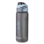 Hydrobrew – Sip Switch Tritan Water Bottle 1000ml Leakproof, BPA Free, Straw & Spout Lid- Graphite