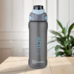 Hydrobrew – Sip Switch Tritan Water Bottle 1000ml Leakproof, BPA Free, Straw & Spout Lid- Graphite