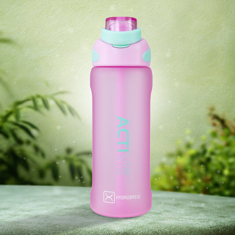 Hydrobrew - Sip Switch Tritan Water Bottle 1000ml Leakproof, BPA Free, Straw & Spout Lid- Orchid Mist