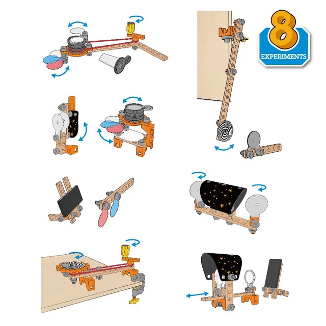 Hape - Junior Inventor Optical Science Lab Wooden Playset 53pcs