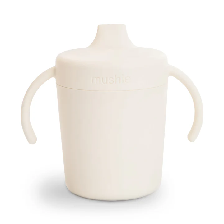 Mushie - Trainer Sippy Cup - Ivory