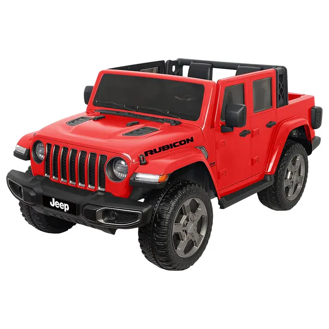 Jeep 12V Licensed Battery Operated Ride-On Car for Kids – Red