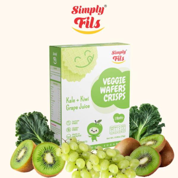 SIMPLY FILS – Veggie Wafers Crisps- Kale+Kiwi Grape Juice