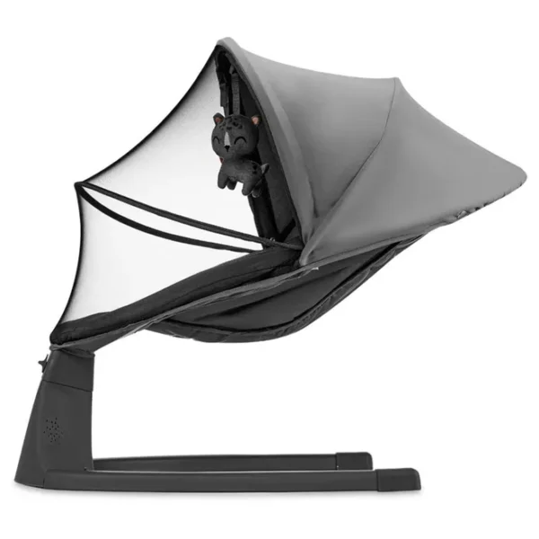 Kinderkraft – 2-In-1 Lumi 2 Electric Rocker-Bouncer – Dark Grey