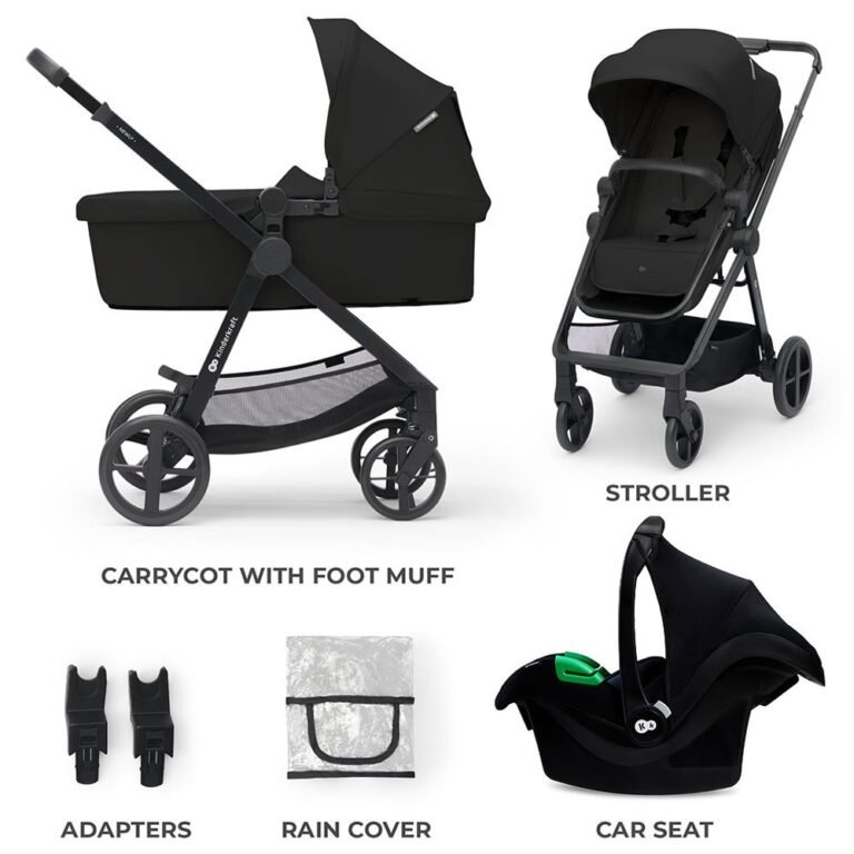 Kinderkraft - Newly Multifunctional Travel System - Classic Black