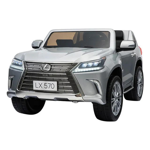 Lexus 12V Kids Electric Ride-On Car – Painted Silver - Licensed, Remote Control, LED Lights & Music