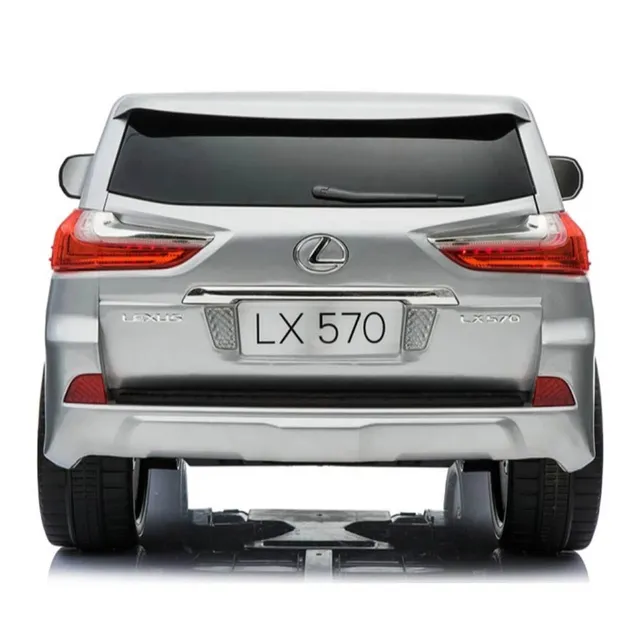 Lexus 12V Kids Electric Ride-On Car – Painted Silver - Licensed, Remote Control, LED Lights & Music