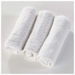 Kinder Valley – White 3 Pack Muslin Cloths