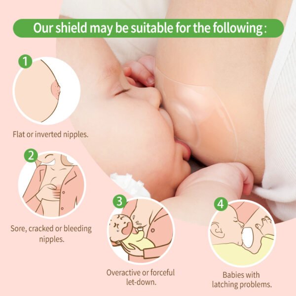 Suavinex – Silicon Nipple Shields For Feeding – Set Of 2