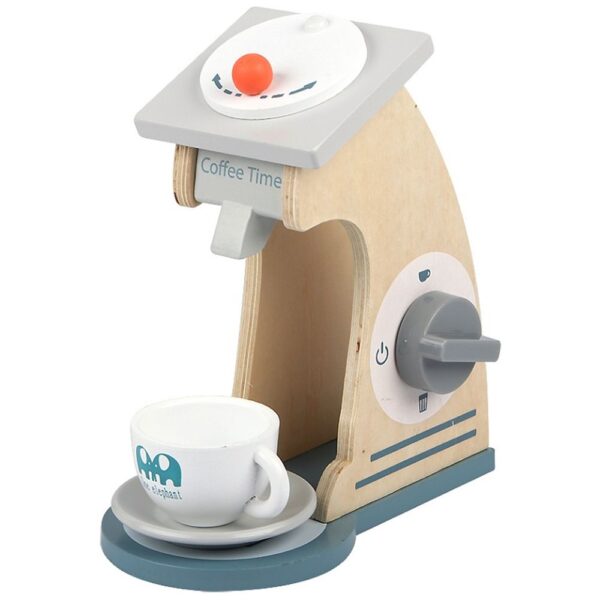Little Angel – Kids Wooden Coffee Machine Station Playset – 12pcs