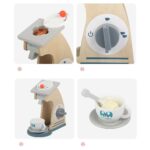 Little Angel – Kids Wooden Coffee Machine Station Playset – 12pcs