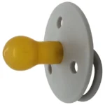 Mininor – Round Pacifier Latex 0M – Grey Seal – 2pcs