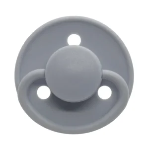 Mininor – Round Pacifier Latex 0M – Grey Seal – 2pcs