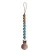 Mushie – Pacifier Clips Eva Cadet Blue
