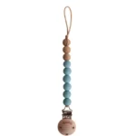Mushie – Pacifier Clips Eva Cadet Blue