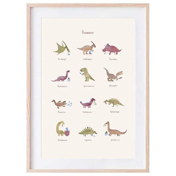 Mushie - Poster Medium Dinosaurs