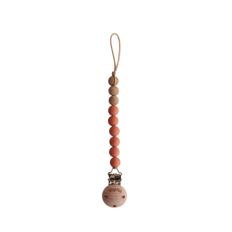 Mushie - Pacifier Clips Eva Clementine