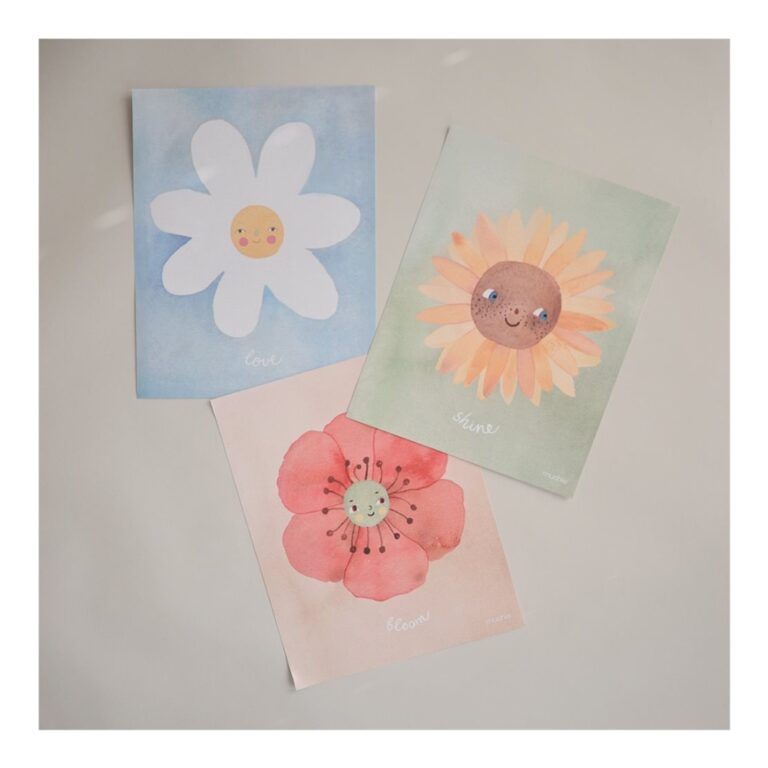 Mushie - Posters 3-Pack Floral