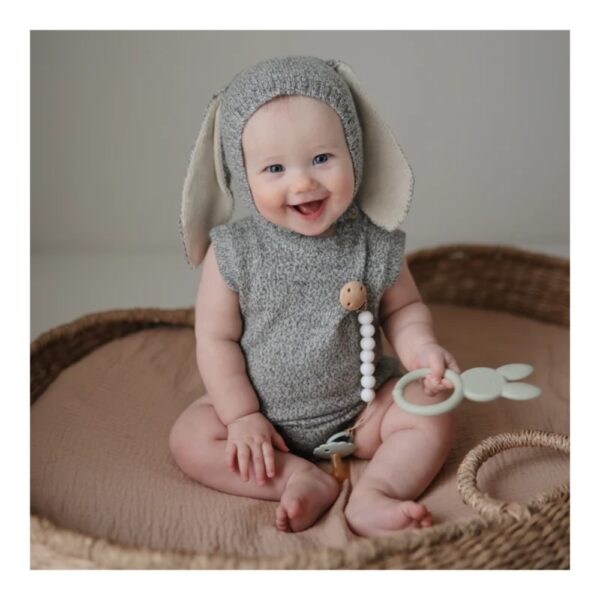 Mushie – Teether Bunny Sage