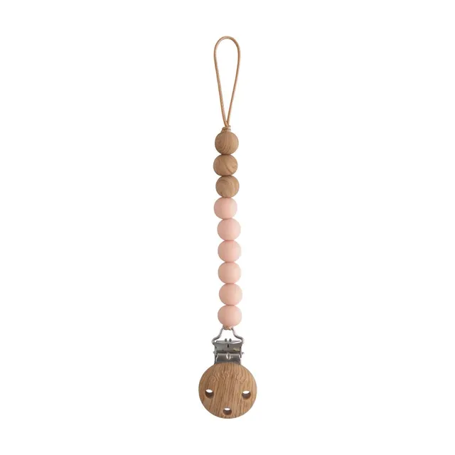 Mushie - Pacifier Clips Eva Blush