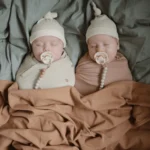 Mushie – Pacifier Clips Eva Pale Taupe