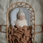 Mushie – Pacifier Clips Eva Pale Taupe