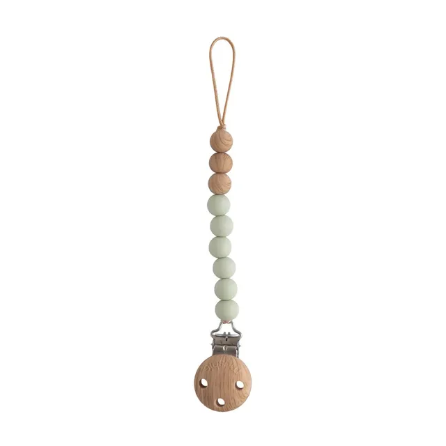 Mushie - Pacifier Clips Eva Sage